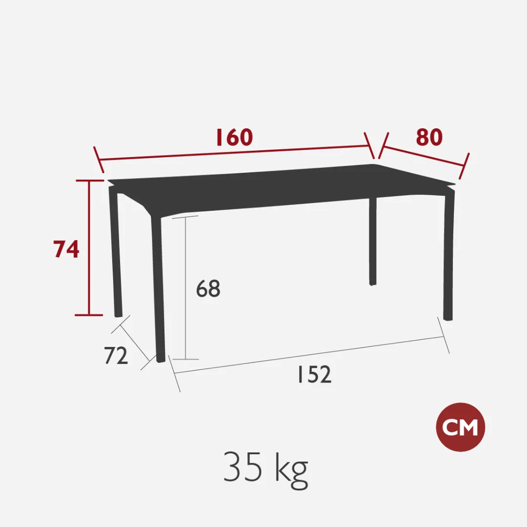 Calvi table 160x80 cm – Image 3